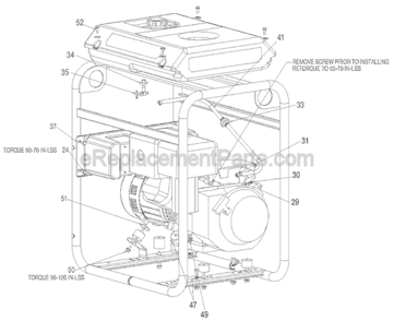 Page B Diagram and Parts List for H650IS-W  Porter Cable Generator